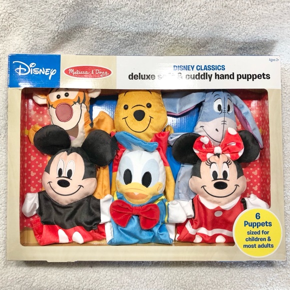 Melissa And Doug Hand Puppets Disney Mickey Mouse Friends Soft